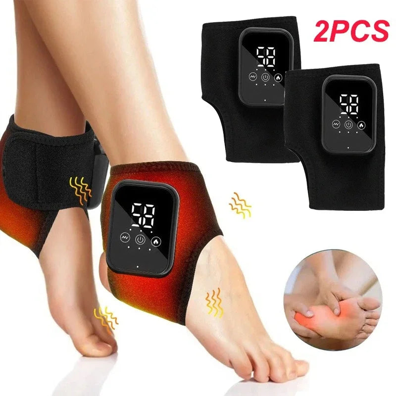 Tobillera masajeadora recargable con calor