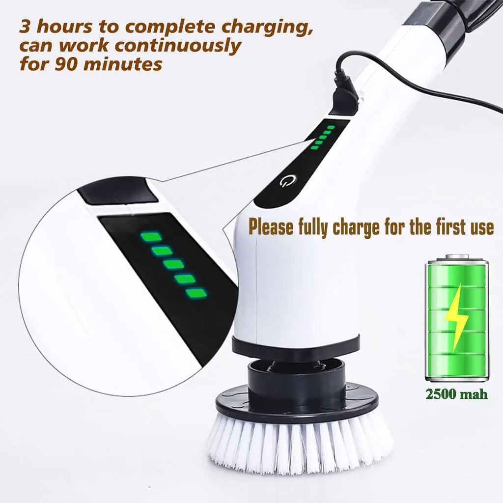Cepillo de limpieza eléctrico inalámbrico